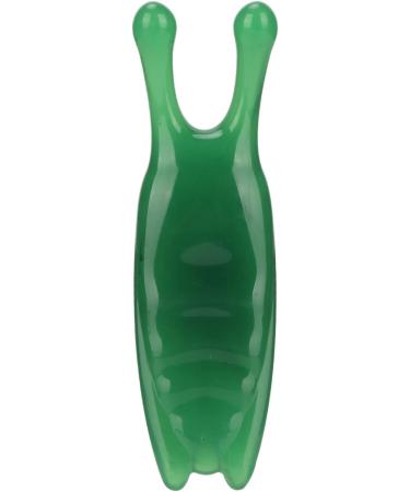 High Bridge Nose Scraper & Resin Massager - Reduce Puffiness & Sculpt Nose | Green Gua Sha Tool - Buy Online on GoSupps.com