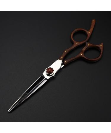 Hair Cutting Scissors 6 Inch Professional VG10 Steel Upscale Sandalwood Hair Scissors Haircut Thinning Barber Hair Cutting Shears Hairdresser Scissors Set - Buy Online on GoSupps.com