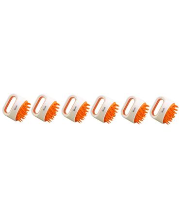 Magiclulu 6 StK Shampoo massage brush cleaning brush silicone brush for the baby tub scalp massage devices shampoo brush for the scalp tub washer multifunctional massage hair