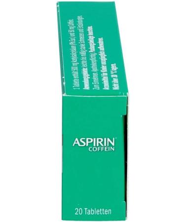 Buy Aspirin Caffeine Tablets - 20 Hour Relief for Headaches & Pain | Fast International Shipping - Buy Online on GoSupps.com