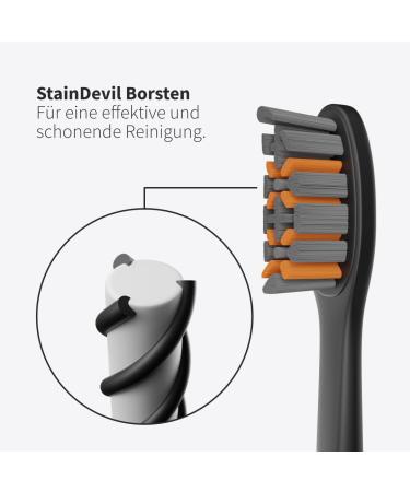 Zahnheld Pro X-Clean Brush Heads - Medium-Hard 6-Pack for Gero Schallzahnbrush | Effective Cleaning Solution - Buy Online on GoSupps.com