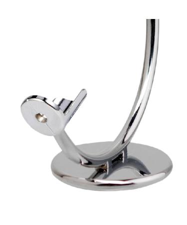 Curved Polished Shaving Stand Set - 5 Piece Argent - Premium Grooming Essentials for Men - Buy Online on GoSupps.com