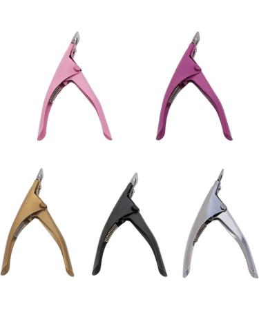 Nail Clipper for Thick Nails New 5 Colors Acrylic UV False Fake Nails Tips Manicure Cutter Clipper Tool Stainless Steel (Color : 6A60452-BK) - Buy Online on GoSupps.com