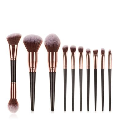 10 Makeup Brush Set and Face Brush Big Hair Makeup Soft Hair Tool(As shown D) As shown D