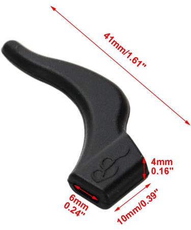 Buy Sscon Silicone Eyeglass Hook - Non-Slip Glasses Holder & Ear Grips (41mm x 10mm x 4mm) - Black | International Shipping Available - Buy Online on GoSupps.com