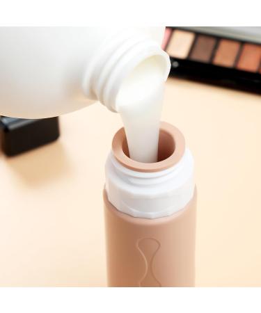 Gemice Silicone Travel Bottles Set 90ml - FDA Approved Refillable Containers for Shampoo & Lotion - 4 Spout-Safe Travel Toiletries - Buy Online on GoSupps.com
