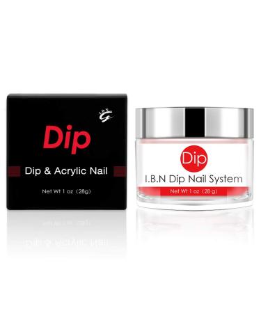 I.B.N Pink Dipping Powder (1oz) - Odor-Free, Long-Lasting French Nail Art Starter Powder - No Lamp Needed - Perfect for Manicure Salon & DIY at Home - Buy Online on GoSupps.com