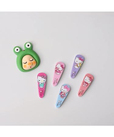 Hello Cat Hair Clips - Cute Metal Snap Barrettes for Girls & Women (5 Pieces) | Hair Accessories Gift - Buy Online on GoSupps.com