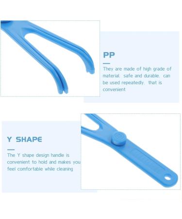 BCBF Y-Shaped Tooth Floss Set - 2 Pieces Dental Silk Holder & Powdered Floss for Ultimate Oral Hygiene - Buy Online on GoSupps.com