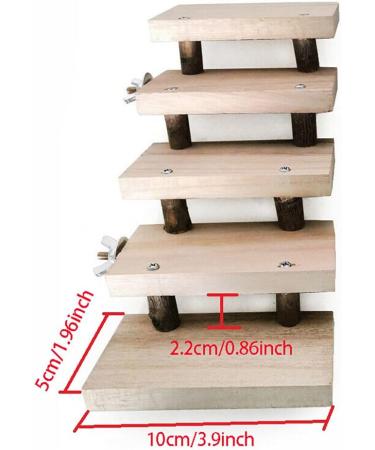 NganSuRong Wooden Hamster Parrot Bird Cage Toy | 5-Layer Climbing Swing & Training Tool - Buy Online on GoSupps.com