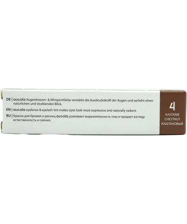 Aucola Eyebrow and eyelash tint 8 radiant shades mixable intensive coverage lasting up to 6 weeks creamy consistency volumizing 4 chestnuts 15 ml - Buy Online on GoSupps.com