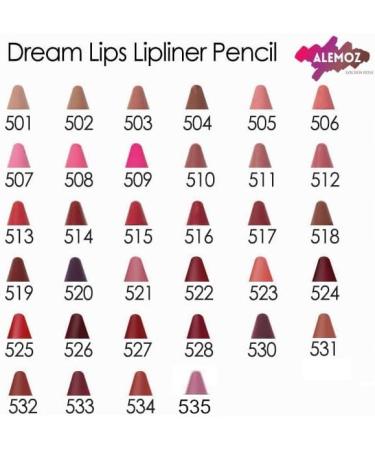 Dream Lips Lipliner - 518 Pecan - Golden Rose - Lip Pencil - 518 Pecan - Buy Online on GoSupps.com