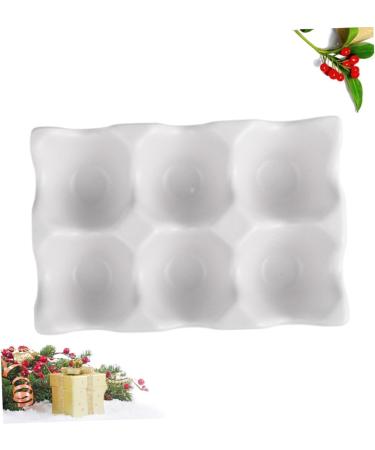 DOITOOL 6 Refrigerator Egg Holder Egg Carrier with Lid Drawer Organiser Monomer Egg Carton White Non-slip White 14.5x9.5x3.2cm - Buy Online on GoSupps.com