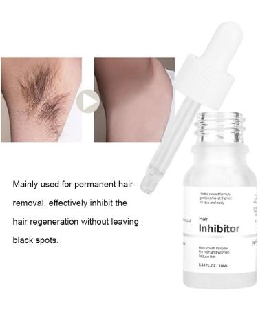  Alvinlite Hair Inhibitor Hair Regrowth Inhibitor Serum Hair Inhibitor Non-Irritant Permanent Hair Removal for Face Arms Legs Underarms Makes Your Skin Smooth (10ml) - Buy Online on GoSupps.com