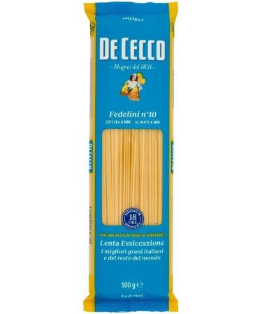  Italian Gourmet E.R. De Cecco Pasta 100% Italian Fedelini n 10 Noodles 500 g + Italian Gourmet Pulp 400 g - Buy Online on GoSupps.com