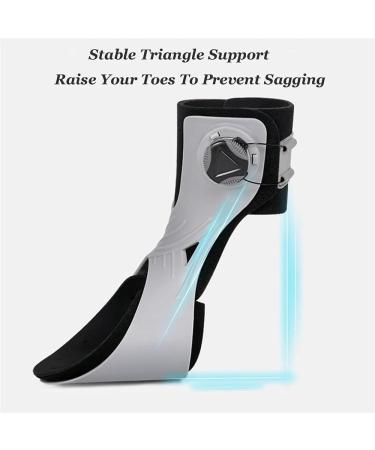Buy Drop Foot Brace Orthosis - Adjustable Ankle Splint for Stroke Rehabilitation & Nerve Injury Support (Right Middle Size - Buy Online on GoSupps.com