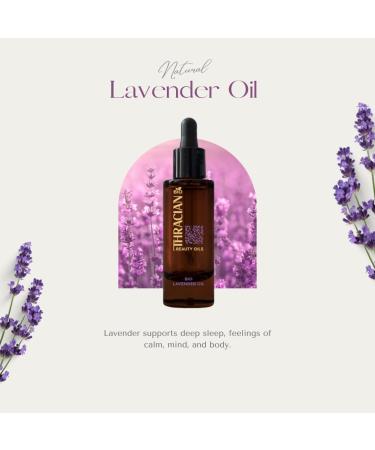 Thracian Bulgarian Beauty Lavender Oil with Bio Premium Certified Bulgarian Lavender Anti-aging Moisturizing Oil for Face Body and Hair in 1.01 fl oz Glass with Dropper - Buy Online on GoSupps.com