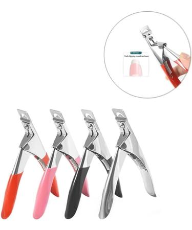 Professional Nail Art Nail Clippers U-Shaped Stainless Steel Nail Clippers DIY French Style Suitable for Professionals and Family Individuals (Color : Red) - Buy Online on GoSupps.com