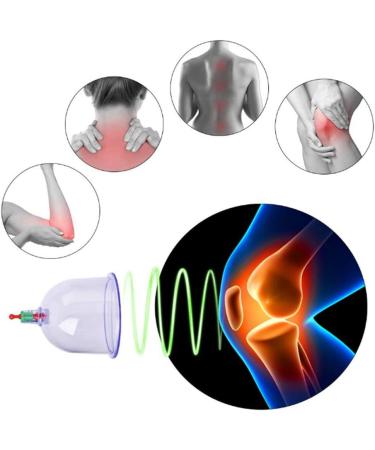 Premium Chinese Cupping Therapy Set with Pump - 12-Piece Transparent Massage Cups for Wrinkle Reduction (25x20x9 cm) - International Shipping Available - Buy Online on GoSupps.com