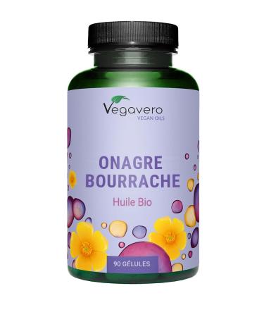 Organic Evening Primrose + Organic Borage - 700 mg | Vegan & Natural | With Omega 6 | For Skin + Hormone Rebalancing | Superior Quality & No Additives | 3 Months | Vegavero