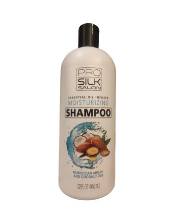 Shampoo hidratante PRO SILK Salon essential Oil Infused Moisturing Moroccan Argan and Coconut 32 fl oz (946ml) Kit com 2