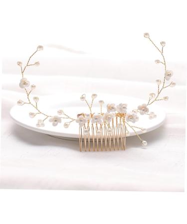 FRCOLOR Bridal Hair Comb Hair Accessories for Bridesmaid Braiding Hair Accessories Wedding Decoration Pearl Hair Clips Pearl Hair Comb Pearl Hair Combs Pearl Headpiece Resin White Handmade - Buy Online on GoSupps.com