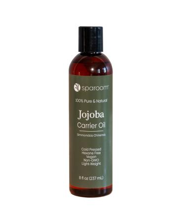 SpaRoom 100% Pure and Natural Carrier Oil Hair and Skin Moisturizer Aromatherapy and Massage Oil Base for Essential Oils 8 Ounces Jojoba Oil