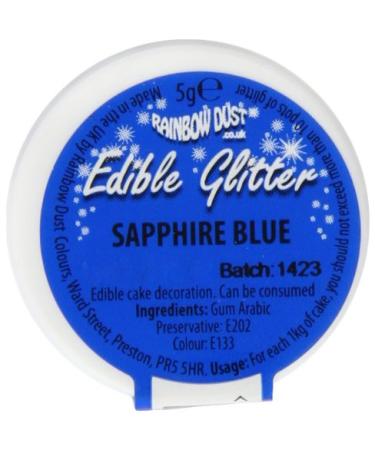 Rainbow Dust glitter powder edible sapphire blue 1 pack (1 x 5 g)