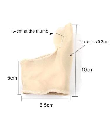 2 Pack Hallux Valgus Correction Bandage with Gel Pad - Elastic Bunion Sleeve for Pain Relief | Beige Orthopedic Support - Buy Online on GoSupps.com