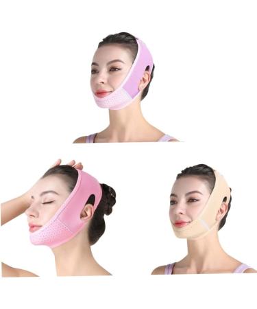 Double Chin Reducer V Line Facial Mask Face Lifting Tape Soft Chin Strap for Women Restore Skin Elasticity Skin Color Face Shaper - Buy Online on GoSupps.com