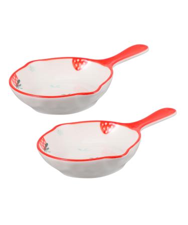 Ciieeo 2pcs Seasoning Dish Wasabi Dish Dipping Sauce Dish Japenese Snacks Flower Shape Sauce Dish Soy Dipping Bowl Dishes Dessert Japanese Snacks Ceramics Child Home Cooking Household 13.8X10X2.5CM As Shown