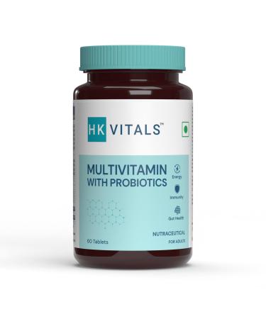 YANG Multivitamin with Probiotics Vitamin C Vitamin B Vitamin D & Zinc Supports Immunity and Gut Health For Men and Women 60 Multivitamin Tablets