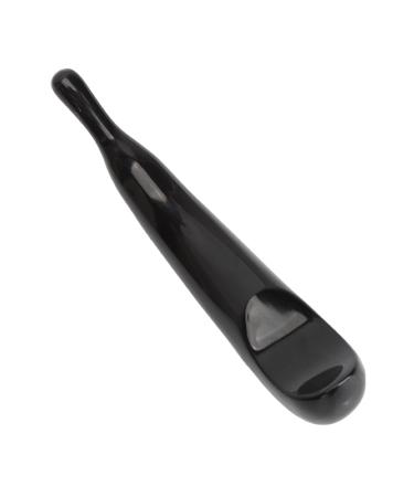 Black Gua Sha Tool for Muscle Relaxation | Face Eyes & Hand Massager for Home & Travel - Perfect for Men & Women - Buy Online on GoSupps.com