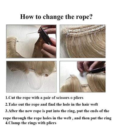 Buy Hair Part Extensions - Wavy 50cm Invisible Wire Dark Brown & Silver Gray Hair Extensions - 90g for Effortless Style - Buy Online on GoSupps.com