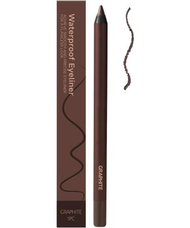 Crayon Eye Liner | 2 en 1 Tenue Longue Aiguisable Stylo Eye Liner Beaut Longue Tenue Stylo Sourcils Doux Femmes Filles Couleur de graphite - Buy Online on GoSupps.com
