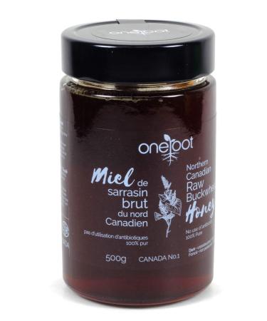 ONEROOT Natural Raw Buckwheat Honey (500g / 17.6oz) | Higher in Antioxidants Than Manuka 1.1 Pound (Pack of 1)