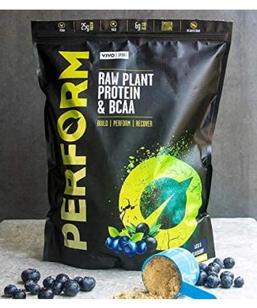 Vivo Life Perform Vegan Protein Powder - Acai & Blueberry Flavor 18.7oz - 0.88oz Pack - Plant-Based Formula for Energy & Recovery - Buy Online on GoSupps.com