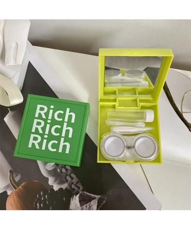 Miedeon Travel Contact Lens Container Set - 4-Piece Yellow Etui with Mirror for Ultimate Lens Storage & Travel - Buy Online on GoSupps.com