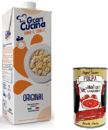  Italian Gourmet E.R. Set of 10 creams Gran Cucina per Cucinare plant-based cream cooking sauce without palm oil gluten-free 1000 g + Italian box Gourmet Polpa di Pomodoro 400 g - Buy Online on GoSupps.com