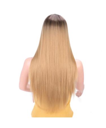 This Is A Wig 24 Inch Purple Long Straight Hair Wig Sold By Ladies Pink/Yellow/Orange Wig Middle Natural Hair 24inches R4-27