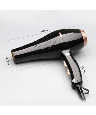 1800W Salon Hairdryer Professional Hair Dryer Ionic Hair Dryers with Diffuser Nozzles Set Fast Blow Dryer with 2 Speed 3 Heat Settings Constant Temperature Lightweight Suitable for Family Travel small - Buy Online on GoSupps.com