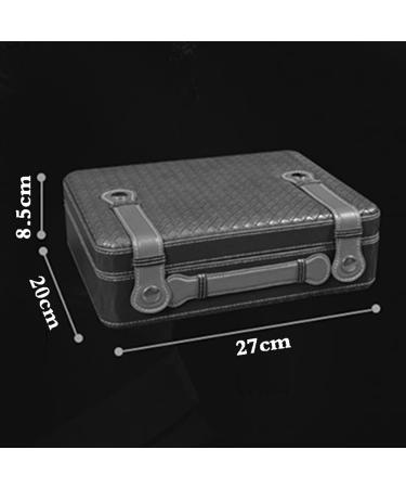 Humidors Portable Stylish Cigar Box Portable Cigar Leather Lightweight Cigar Box 30 Pcs Capacity Suitable for Business Travel Brown 27*20*8.5cm - Buy Online on GoSupps.com