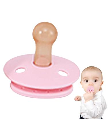 Shop Pink Silicone Baby Pacifier & Teething Ring - Ideal Teething Aid for 6 Months+ - Buy Online on GoSupps.com
