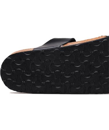 Men's Cork Sole Bunion Corrector Sandals - Comfortable Orthotic Flip Flops for Bunions Relief - Size 9.5 Black - Buy Online on GoSupps.com