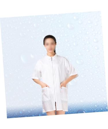 minkissy Hair Hair dye Short Sleeve Salon Vest Hair Stylist Jacket Custom Barber Jackets Salon Jacket pet Hair dye Woman Hair Dye Clothes Work Cloth Men and Women White Baking Oil - Buy Online on GoSupps.com