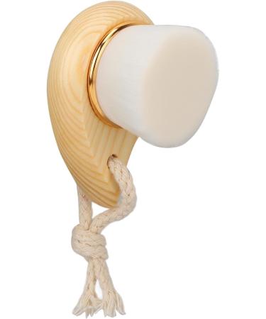 Qukaim Wooden Facial Brush Wooden Facial Cleansing Brush with Beech Handle and Soft Fiber Bristles Manual Face Cleaning Brush with Hang Ring - Buy Online on GoSupps.com
