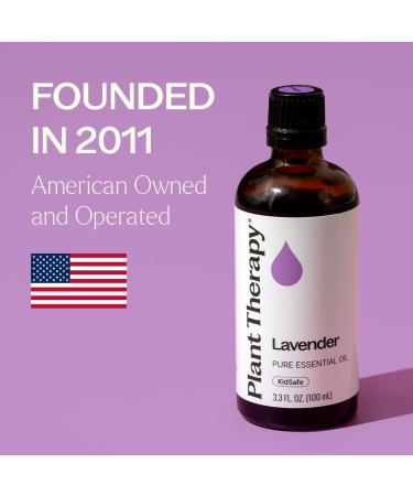 Plant Therapy Lavender Essential Oil 100% Pure Undiluted Natural Aromatherapy Therapeutic Grade 100 mL (3.3 oz) - Buy Online on GoSupps.com
