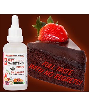 Alphapower Food Sucralose | Liquid Sugar Replacement | Sugar-Free Sweetener for Cooking & Baking | Vegan | 100ml - Buy Online on GoSupps.com