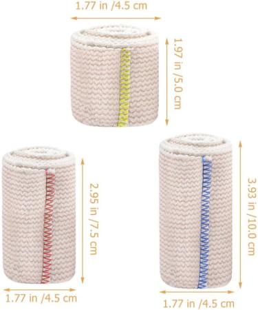 FOMIYES Compression Non-Stick Wraps - 3 Rolls for Wounds Waist Trainer Knee Head Joint & Leg Support - Comfortable Cotton & Spandex - Buy Online on GoSupps.com