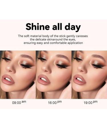 Pearlescent Eyeshadow Stick Eyeliner Long Lasting Glow Stick Highlighter Contour Makeup Stick (2) - Buy Online on GoSupps.com